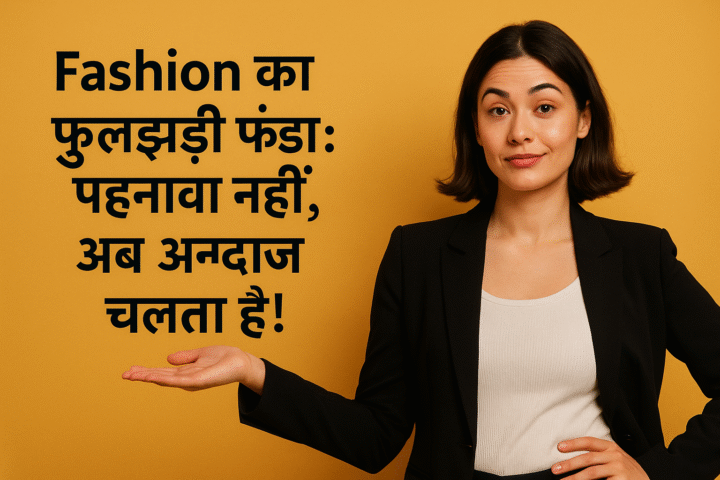 “फैशन का फुलझड़ी फंडा 2025: पहनावा नहीं, अब अन्दाज़ चलता है!”
