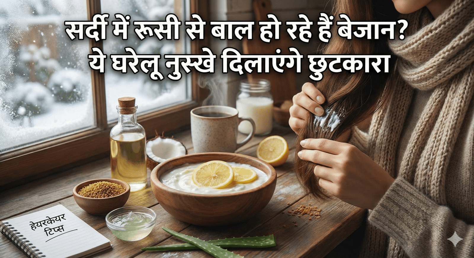 सर्दी में रूसी से बाल हो रहे हैं बेजान? ये घरेलू नुस्खे दिलाएंगे छुटकारा — नोट कर लें हेयरकेयर टिप्स